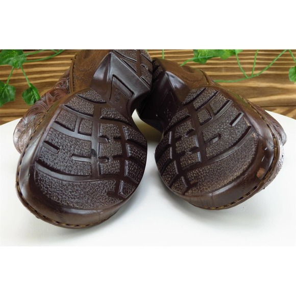 Born concept Size 8 M Brown Clog Shoes Leather Women‎ - Picture 8 of 9